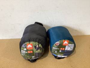 lot 653 image: LOT OF 2 Ozark Trail Cool Weather Sleeping Bags