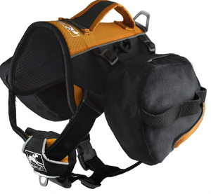 lot 451 image: Kurgo Baxter Dog Backpack, Baxter, BlackOrange