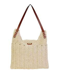 lot 452 image: Sun N Sand Natural Paper Crochet Tote Bag