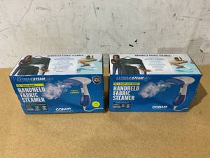 lot 324 image: LOT OF 2 Conair ExtremeSteam Handheld Fabric Steamer