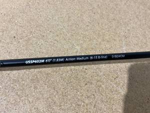 lot 332 image: Ugly Stik 6 GX2 Spinning Rod Medium 60