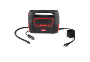 lot 307 image: Hyper Tough Dual Power Digital Inflator for P19565r15 Car Tire Car-DC 12V or Home-AC 120v