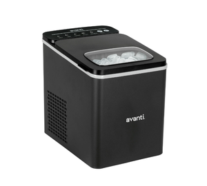 lot 677 image: Avanti 26 lb Bullet Ice Maker, Black Stainless Steel