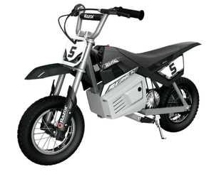 lot 39 image: Razor Dirt Rocket MX350 - Black, up to 14 mph, 24V Electric-Powered Dirt Bike for Kids 13