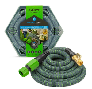 lot 213 image: HydroTech 58 x 50 ft Expandable Garden Hose