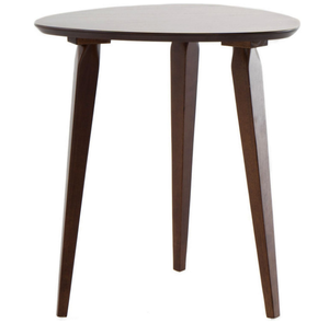 lot 246 image: Side Table with Oval-Shaped Tabletop and Splayed Wooden Legs