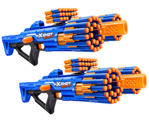 lot 485 image: 2PCS Zuru X-Shot Insanity Double Berzerko Dart Blaster 96 Darts