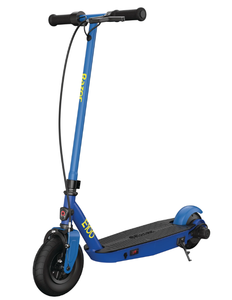 lot 488 image: Razor Black Label E100 Electric Scooter - Blue, up to 10 mph, 8 Pneumatic Front Tire, for Child 8