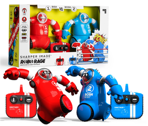 lot 499 image: Sharper Image Toy RC Robo Rivals Remote Control Robot Fighting Set with 2-Player Combat with Power Fists