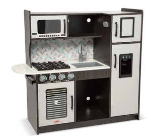 lot 656 image: Melissa & Doug Chefs Wooden Pretend Play Kitchen for Kids