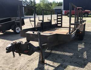 1995 Felling 20' Skid Steer Equipment Trailer