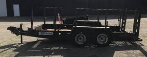1995 Felling 20' Skid Steer Equipment Trailer