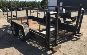 1995 Felling 20' Skid Steer Equipment Trailer