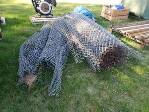 lot 12 image: Rolls chain linked fence