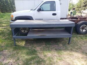 lot 43 image: wood work bench 8 x 3 x 37