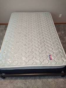 lot 41 image: Full Bed Frame & Mattress