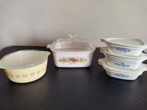lot 4 image: Vintage Pyrex & Corningware