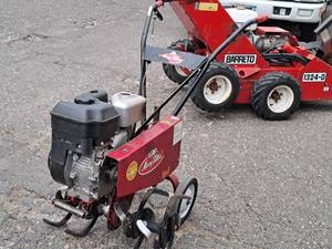lot 11 image: Mid-Town Merry Tiller Gasoline-Powered Tiller (Red)