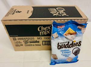 lot 360 image: RR. 7x 4.25oz Chex Mix-Muddy Buddies-Cookies & Cream