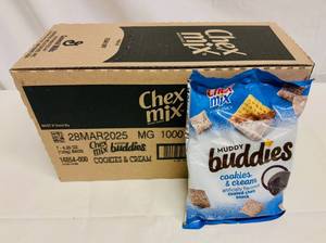 lot 362 image: RR. 7x 4.25oz Chex Mix-Muddy Buddies-Cookies & Cream