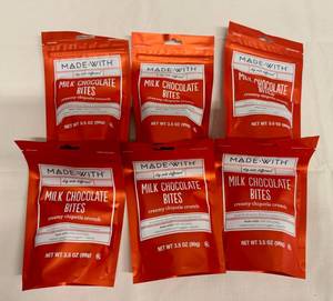 lot 270 image: 12x 3.5oz Milk Chocolate Bites-Creamy Chipotle Crunch