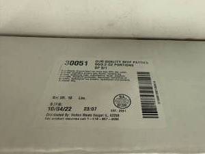 lot 111 image: H. 10lbs 503.2oz Hamburger Patties