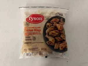 lot 37 image: K. 5lbs Tyson Chicken Wings