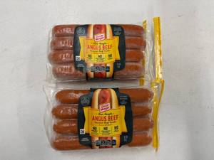 lot 45 image: F. 2x 15oz Angus Beef Uncured Beef Franks