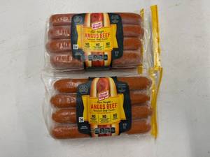 lot 46 image: F. 2x 15oz Angus Beef Uncured Beef Franks