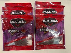 lot 122 image: SSS. 6x Jack Links Beef Jerky-Doritos Spicy Sweet Chili