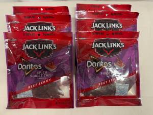 lot 124 image: SSS. 6x Jack Links Beef Jerky-Doritos Spicy Sweet Chili