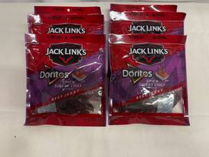 lot 123 image: SSS. 6x Jack Links Beef Jerky-Doritos Spicy Sweet Chili