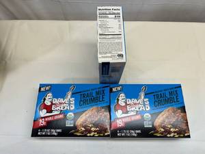 lot 245 image: LL. 4x 4 1.75oz Bars Trail Crumble Organic Snack Bars