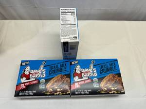 lot 247 image: LL. 4x 4 1.75oz Bars Trail Crumble Organic Snack Bars