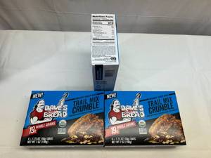 lot 248 image: LL. 4x 4 1.75oz Bars Trail Crumble Organic Snack Bars