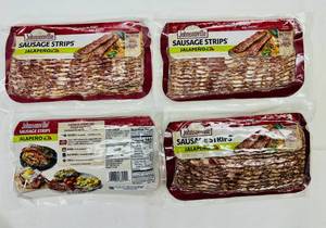 lot 88 image: B. 6x 10oz Johnsville Sausage Strips-Jalapeno