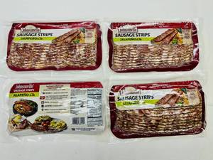 lot 94 image: B. 6x 10oz Johnsville Sausage Strips-Jalapeno