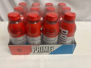 lot 166 image: MM. 12x 16.9oz Prime Hydration-Ice Pop
