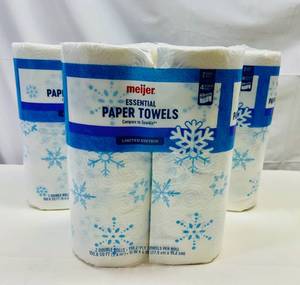 lot 294 image: 3x 2pk Meijer Essential Paper Towels