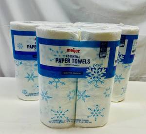 lot 296 image: 3x 2pk Meijer Essential Paper Towels