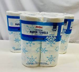 lot 297 image: 3x 2pk Meijer Essential Paper Towels