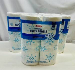 lot 298 image: 3x 2pk Meijer Essential Paper Towels
