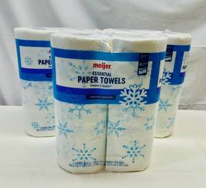 lot 300 image: 3x 2pk Meijer Essential Paper Towels
