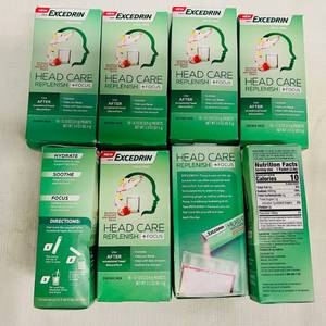 lot 373 image: 8x16 packets Excedrin Headcare Replenish Focus