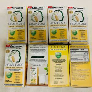 lot 378 image: 8x 110 Tablets Excedrin Head Care Proactive Health