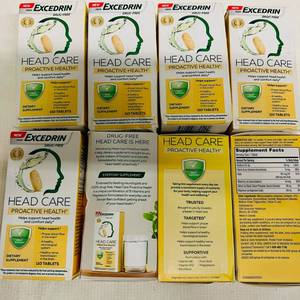 lot 381 image: 8x 110 Tablets Excedrin Head Care Proactive Health