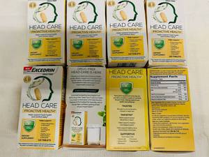 lot 382 image: 8x 110 Tablets Excedrin Head Care Proactive Health