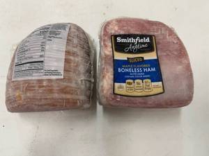lot 8 image: E. 5.65lbs Smithfield Sliced Boneless Ham-Maple Flavored