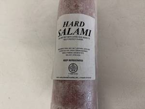 lot 20 image: A. 5.15lbs Hard Salami