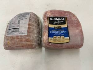 lot 13 image: E. 4.90lbs Smithfield Sliced Boneless Ham-Maple Flavored